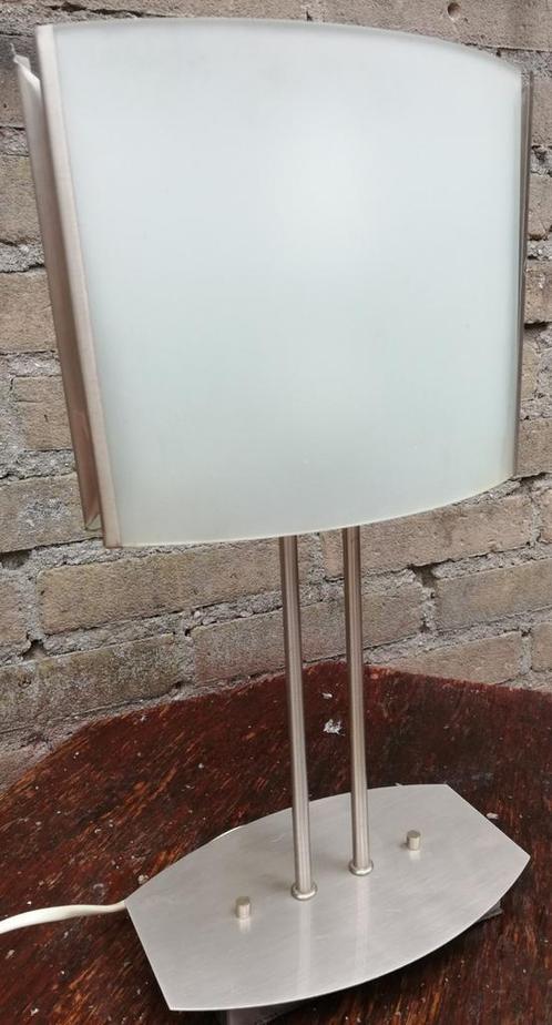 Tafellamp. Pierluigi Cerri? 39 cm., Huis en Inrichting, Lampen | Tafellampen, Zo goed als nieuw, Minder dan 50 cm, Glas, Metaal