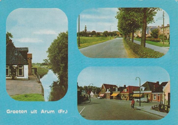 ARUM Kanaal Weg Centrum Groeten, Verzamelen, Ansichtkaarten | Nederland, Gelopen, Friesland, 1980 tot heden, Verzenden