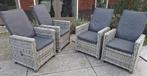 6 verstelbare tuinstoelen, Tuin en Terras, Tuinstoelen, Ophalen, Gebruikt, Wicker, Verstelbaar
