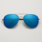 Partij blauwe Distressed pilotenzonnebrillen 2200-08, Overige merken, NHP International, Zonnebril, Blauw
