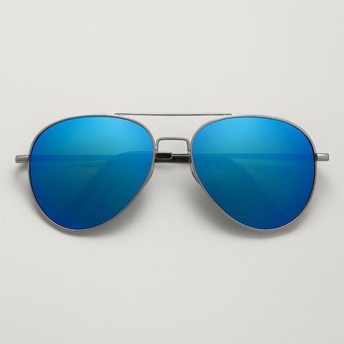Partij blauwe Distressed pilotenzonnebrillen 2200-08, Sieraden, Tassen en Uiterlijk, Zonnebrillen en Brillen | Heren, Nieuw, Zonnebril