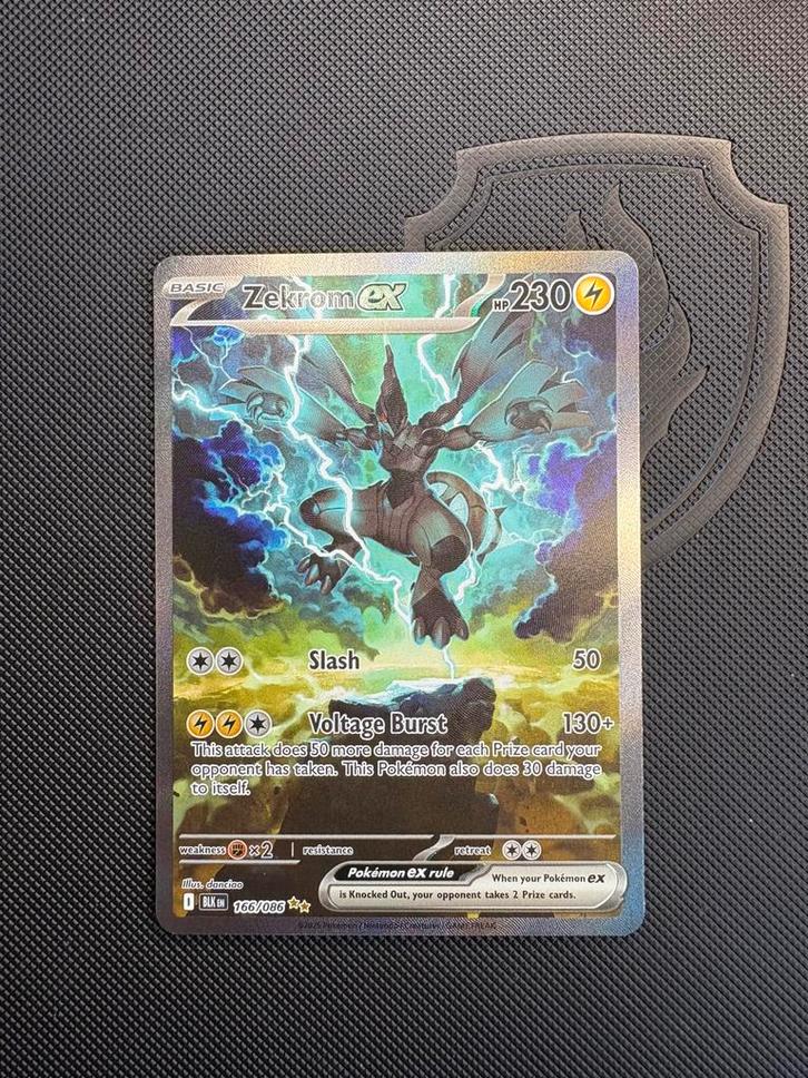 Zekrom ex Black Bolt (BLK) 166, Hobby en Vrije tijd, Verzamelkaartspellen | Pokémon, Nieuw, Ophalen