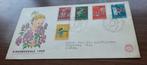 1e dagenvelop NL E41 Kinderzegels 1959, Postzegels en Munten, Postzegels | Eerstedagenveloppen, Nederland, Beschreven, Ophalen of Verzenden