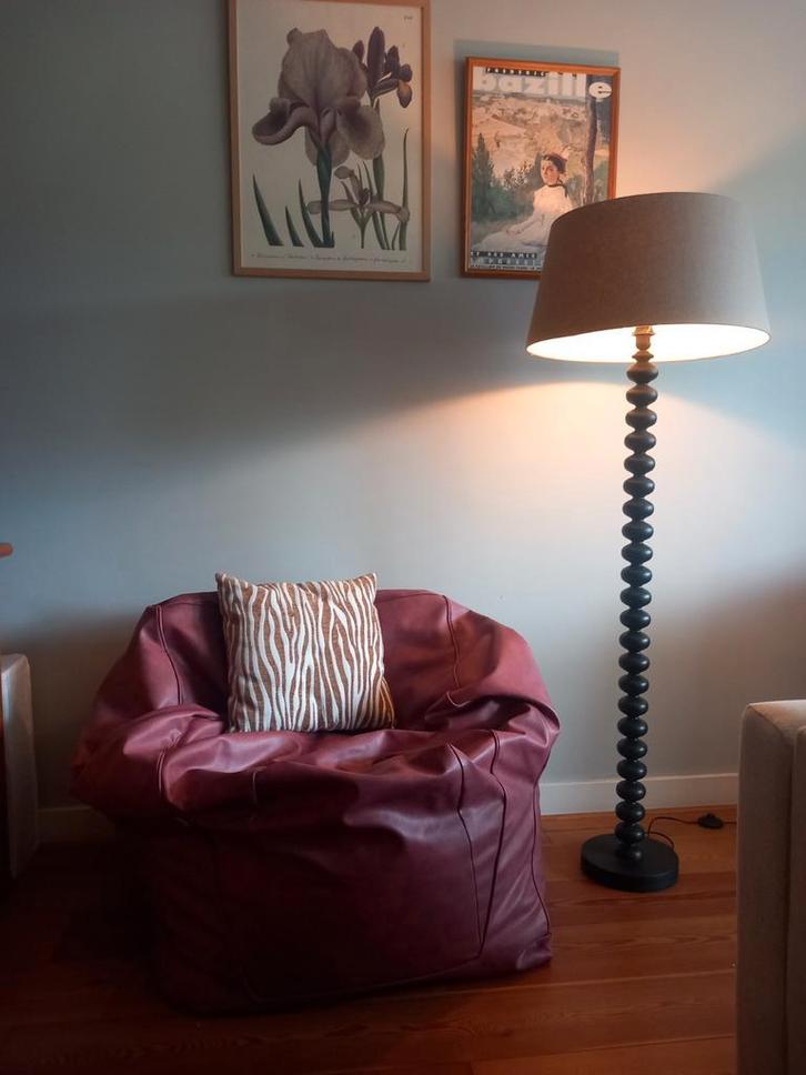 Vintage parel !  zitzak wijnrood met extra nieuwe vulling, Huis en Inrichting, Zitzakken, Gebruikt, Ophalen