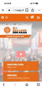 Startbewijs CPC halve marathon met graveren, Ophalen of Verzenden, Nieuw, Overige typen, Overige merken