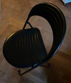 Zwarte klapstoel - compact op te bergen, Huis en Inrichting, Stoelen, Ophalen, Gebruikt, Zwart, Metaal
