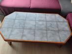 Vintage Salontafel met Tegels, Ophalen, Gebruikt, 50 tot 100 cm, Vintage