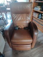 Elektrische Sta-op Stoel - Leer, Huis en Inrichting, Fauteuils, Ophalen, Comfort, Gebruikt, 75 tot 100 cm