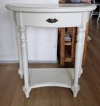 Witte houten side table 69x35x71, Ophalen, Gebruikt, 50 tot 100 cm, 25 tot 50 cm
