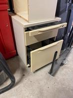 Witte retro vintage Archief Ladekast 3 lades 45x80x57h, Huis en Inrichting, Ophalen, Kunststof, Gebruikt, 50 tot 100 cm