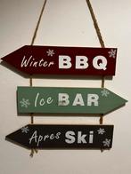 houten Tekstbord BBQ BAR SKI, Huis en Inrichting, Woonaccessoires | Tekstborden en Spreuken, Ophalen of Verzenden, Zo goed als nieuw