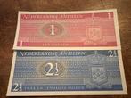 Nederlandse Antillen 1 & 2,5 gulden 1970, Ophalen of Verzenden, Midden-Amerika, Setje
