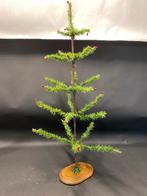 Vintage Kerstboom 100 cm hoog houten voet, Diversen, Kerst, Ophalen of Verzenden, Gebruikt