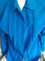 Vintage blauwe dames blouse maat 42-44, Gedragen, Blauw, Maat 42/44 (L), Ophalen of Verzenden