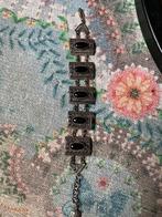 Armband 925 zilver Onyx edelstenen India, Ophalen of Verzenden, Zilver