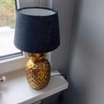 Ananas Lamp met Zwarte Kap, Huis en Inrichting, Lampen | Tafellampen, Ophalen of Verzenden
