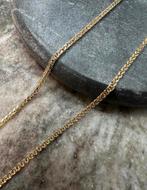 14k Gouden Vossenstaart Ketting - 60 cm, Ophalen of Verzenden, Zo goed als nieuw, Goud