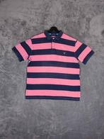 Gant Polo Shirt Gestreept Maat XL Roze Navy Blauw, Kleding | Heren, Polo's, Blauw, GANT, Maat 56/58 (XL), Ophalen of Verzenden