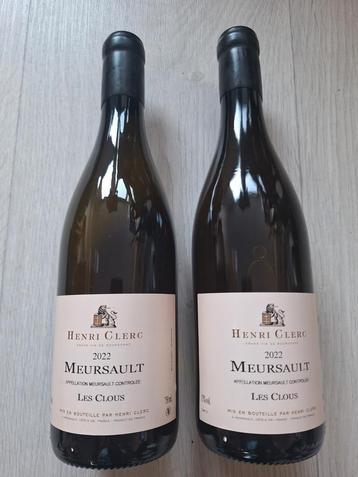 2 flessen Henri Clerc Les Clous Meursault (bourgogne) beschikbaar voor biedingen