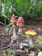 PADDENSTOELTJES OP STEKERTJES - SET 3 STUKS 9,50 - FARMWOOD, Ophalen of Verzenden, Nieuw