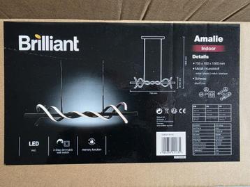 2x Trendy zwarte LED hanglamp dimbaar - Billiant Amalie beschikbaar voor biedingen