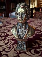 Koperen borstbeeld van Franz Schubert, Antiek en Kunst, Ophalen of Verzenden