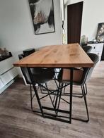 Bartafel + 4 barkrukken, Ophalen, Zo goed als nieuw