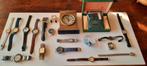 Lot antieke sieraden, klokken,horloges uit nalatenschap, Ophalen of Verzenden, Overige materialen, Overige typen