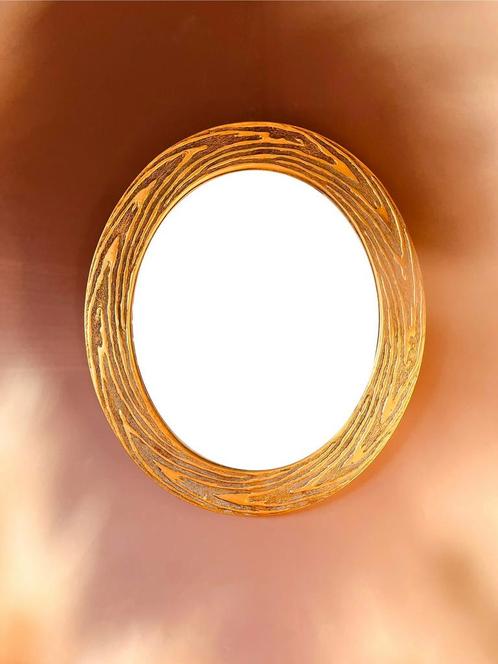 Prachtige sjieke gouden spiegel, Huis en Inrichting, Woonaccessoires | Spiegels, Zo goed als nieuw, 50 tot 75 cm, Minder dan 100 cm