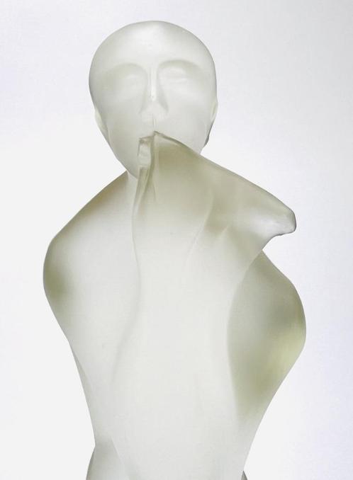 10. Art Deco beeld fluitspeelster Stef Uiterwaal, ca. 1930, Antiek en Kunst, Kunst | Beelden en Houtsnijwerken, Ophalen of Verzenden