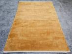 Handgeknoopt oosters wol Oriental tapijt oker geel 170x236cm