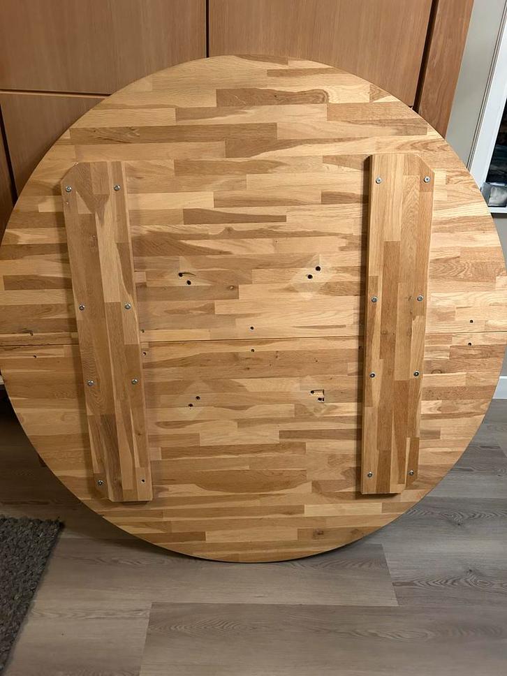 Woood Rhonda Tafelblad - Massief Hout - 150cm, Huis en Inrichting, Tafels | Eettafels, Gebruikt, 150 tot 200 cm, 100 tot 150 cm