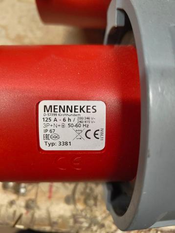MENNEKES 125A stekkers - Industrieel beschikbaar voor biedingen