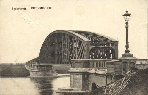Spoorbrug. Culemborg. - 1919 gelopen, Verzamelen, Ansichtkaarten | Nederland, Gelopen, Utrecht, Voor 1920, Verzenden