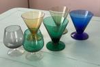 Vintage gekleurde glazen, Ophalen, Zo goed als nieuw, Overige typen