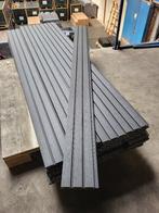 Restpartij schutting rhombus zwart, Kunststof, 1 tot 2 meter, Zo goed als nieuw, 3 tot 6 meter