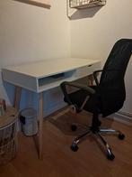 Leuk bureau met bureaustoel, Huis en Inrichting, Bureaustoelen, Ophalen, Zo goed als nieuw, Zwart