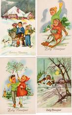 kerstkaart, Verzamelen, Ansichtkaarten | Themakaarten, Verzenden, 1960 tot 1980, Ongelopen, Feest(dag)