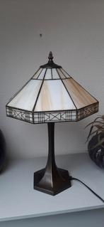Art deco, tiffany lamp, tafellamp, Huis en Inrichting, Lampen | Tafellampen, Verzenden, Zo goed als nieuw, Metaal, 50 tot 75 cm
