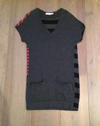 IZGS Turnover lange gestreepte spencer, grijs/rood; small, Overige kleuren, Zo goed als nieuw, Maat 36 (S), Turnover