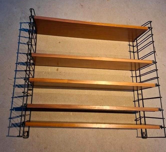 Tomado Wandrek Teak - Design - A. Dekker - bieden 5 plank, Huis en Inrichting, Woonaccessoires | Wandplanken en Boekenplanken