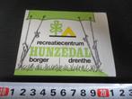 sticker borger drenthe recreatiecentrum hunzedal, Ophalen, Zo goed als nieuw, Bedrijf of Vereniging