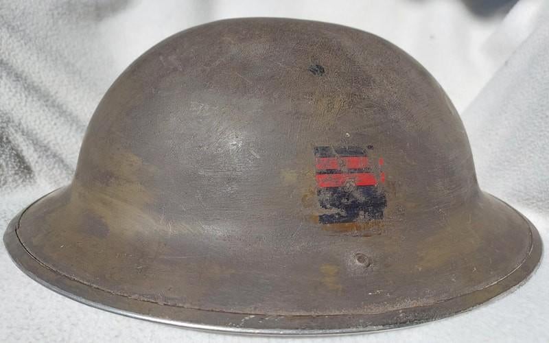 Canadese wo2 RCOC helm, Ophalen of Verzenden, Engeland, Helm of Baret