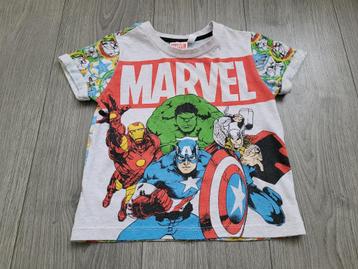 MARVEL grijs T-shirt met opdruk maat 104/110 ~ MP3004 beschikbaar voor biedingen