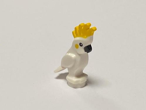 Lego nieuwe witte Kaketoe met gele kuif, Kinderen en Baby's, Speelgoed | Duplo en Lego, Nieuw, Lego, Losse stenen, Ophalen of Verzenden