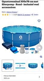 Avenli zwembad  3mx76 cm, Tuin en Terras, Zwembaden, Ophalen, Minder dan 80 cm, Opzetzwembad, Rechthoekig