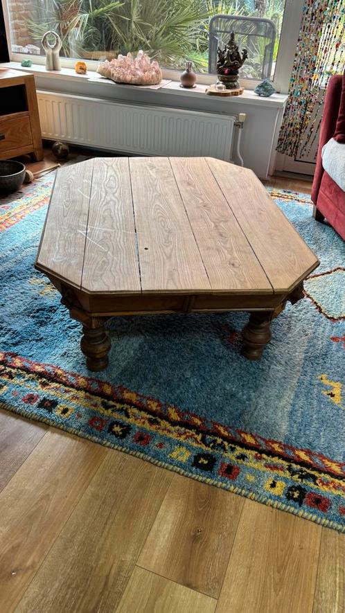Antieke Mechelse Salontafel, Huis en Inrichting, Tafels | Salontafels, Gebruikt, Minder dan 50 cm, 50 tot 100 cm, 50 tot 100 cm