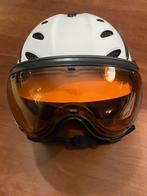 Slokker skihelm met vizier, maat 60-62, Sport en Fitness, Skiën en Langlaufen, Overige typen, Zo goed als nieuw, Skiën, Minder dan 100 cm