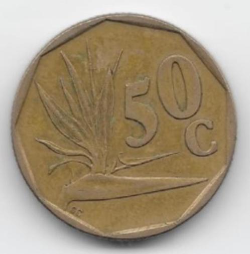 Zuid-Afrika 50 cents 1995 KM# 137 (1), Postzegels en Munten, Munten | Afrika, Losse munt, Zuid-Afrika, Verzenden