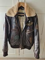 Redskins leren pilotenjas met teddy kraag - Maat M, Ophalen of Verzenden, Gedragen, Maat 48/50 (M), Redskins